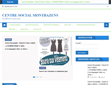 Tablet Screenshot of centresocial-montbazens.fr
